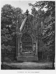 Kong Dagoberts grav, Musee des Monuments Francais, Paris, illustration fra 